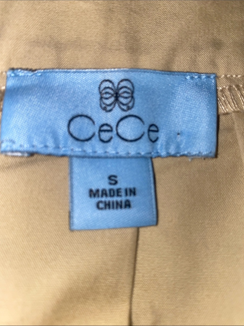 CeCe Beige High-Waist Cargo Maxi Skirt- 100% Cotton - Picture 2 of 7